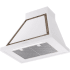 Ilve Nostalgie Collection UANB30WHB - 30 Inch Wall Mount Range Hood in Angled View