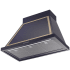 Ilve Nostalgie Collection UANB36MBG - 36 Inch Wall Mount Range Hood in Angled View