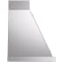 Ilve Nostalgie Collection UANB36SSG - 36 Inch Wall Mount Range Hood in Side View