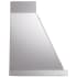 Ilve Nostalgie Collection UANB48SSG - 48 Inch Wall Mount Range Hood in Side View