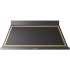 Ilve Nostalgie Collection UANB60BKG - 60 Inch Wall Mount Range Hood in Front View