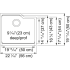 Franke UBG11020PWT - Dimensions