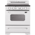 Unique Appliances Classic Retro UGP30CRECW - 30 Inch Freestanding Electric Range with 5 Elements in Front View