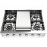 Ilve Professional Plus II UHCP36FSS - Professional Plus II 36 inch Built-In Gas Rangetop with Griddle, in Stainless Steel