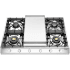 Ilve Professional Plus II UHCP965FSS - Professional Plus II 36 inch Built-In Gas Cooktop with Griddle in Stainless Steel