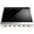 Ilve Nostalgie II Collection UHCPI366NSSG - Nostalgie II 36 inch Built-In Induction Rangetop (Stainless Steel, Brass)