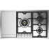 Ilve Panoramagic UHCPMT95FSS - Panoramagic 36 inch Built-In Gas Cooktop with 5 Burners, in Stainless Steel (5 Sealed Burners + Griddle)
