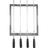 Napoleon 70014 - PRO Series Stainless Steel Rotating Skewer Rack
