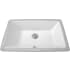 Nantucket Sinks Great Point Collection UM19X11W - 9 Inch X 11 Inch Undermount Ceramic Sink