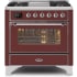 Ilve Majestic II Collection UM09FDNS3BUCLP - 36 Inch Freestanding Dual Fuel Range in Front View