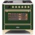 Ilve Majestic II Collection UM09FDNS3EGGLP - 36 Inch Freestanding Dual Fuel Range in Front View