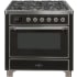 Ilve Majestic II Collection UM09FDNS3MGCLP - 36 Inch Freestanding Dual Fuel Range in Front View