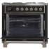 Ilve Majestic II Collection UM09FDNS3MGCLP - 36 Inch Freestanding Dual Fuel Range in Oven Opened View