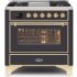 Ilve Majestic II Collection UM09FDNS3MGG - 36 Inch Matte Graphite Natural Gas Freestanding Range