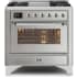 Ilve Majestic II Collection UM09FDNS3SSC - 36 Inch Stainless Steel Natural Gas Freestanding Range