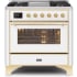 Ilve Majestic II Collection UM09FDNS3WHG - 36 Inch White Natural Gas Freestanding Range