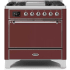 Ilve Majestic II Collection UM09FDQNS3BUCLP - 36 Inch Freestanding Dual Fuel Range with 6 Sealed Burners in Front View