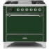 Ilve Majestic II Collection UM09FDQNS3EGC - 36 Inch Freestanding Dual Fuel Range in Front View