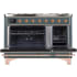 Ilve Majestic II Collection UM12FDNS3BGP - 48 Inch Freestanding Dual Fuel Range in Opened View