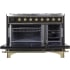 Ilve Majestic II Collection UM12FDNS3BKGLP - 48 Inch Freestanding Dual Fuel Range in Opened View