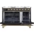 Ilve Majestic II Collection UM12FDNS3MGGLP - 48 Inch Freestanding Dual Fuel Range in Opened View