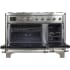 Ilve Majestic II Collection UM12FDNS3SSCLP - 48 Inch Freestanding Dual Fuel Range in Opened View