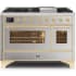 Ilve Majestic II Collection UM12FDNS3SSG - 48 Inch Stainless Steel Natural Gas Freestanding Range