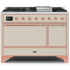 Ilve Majestic II Collection UM12FDQNS3AWPLP - 48 Inch Freestanding Dual Fuel Range with 8 Sealed Burners in Front View