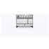 Ilve Majestic II Collection UM12FDQNS3RABLP - 48 Inch Freestanding Dual Fuel Range in Front View