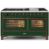 Ilve Majestic II Collection UM15FDNS3EGB - 60 Inch Freestanding Dual Fuel Range in Front View