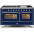 Ilve Majestic II Collection UM15FDNS3MBCLP - 60 Inch Freestanding Dual Fuel Range with 9 Sealed Burners in Front View