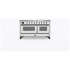 Ilve Majestic II Collection UM15FDNS3RABLP - 60 Inch Freestanding Dual Fuel Range in Front View