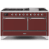 Ilve Majestic II Collection UM15FDQNS3BUCLP - 60 Inch Freestanding Dual Fuel Range with 9 Sealed Burners in Front View