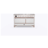 Ilve Majestic II Collection UM15FDQNS3RAP - 60 Inch Freestanding Dual Fuel Range in Front View