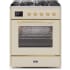 Ilve Majestic II Collection UM30DNE3AWG - 30 Inch Antique White Natural Gas Freestanding Range