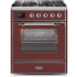 Ilve Majestic II Collection UM30DNE3BUC - 30 Inch Burgundy Liquid Propane Freestanding Range