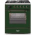 Ilve Majestic II Collection UM30DNE3EGB - 30 Inch Emerald Green Liquid Propane Freestanding Range