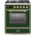 Ilve Majestic II Collection UM30DNE3EGG - 30 Inch Emerald Green Natural Gas Freestanding Range