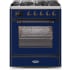 Ilve Majestic II Collection UM30DNE3MBBLP - 30 Inch Freestanding Dual Fuel Range in Front View