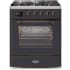 Ilve Majestic II Collection UM30DNE3MGBLP - 30 Inch Freestanding Dual Fuel Range in Front View