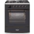 Ilve Majestic II Collection UM30DNE3MGB - 30 inch Matte Graphite Natural Gas Freestanding Range