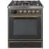 Ilve Majestic II Collection UM30DNE3MGGLP - 30 Inch Freestanding Dual Fuel Range in Front View