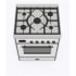 Ilve Majestic II Collection UM30DNE3RABLP - 30 Inch Freestanding Dual Fuel Range in Top View
