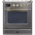 Ilve Majestic II Collection UM30DNE3SSGLP - 30 Inch Freestanding Dual Fuel Range in Front View