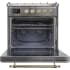 Ilve Majestic II Collection UM30DNE3SSGLP - 30 Inch Freestanding Dual Fuel Range in Opened View