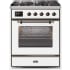 Ilve Majestic II Collection UM30DNE3WHB - 30 Inch White Natural Gas Freestanding Range