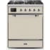 Ilve Majestic II Collection UM30DQNE3AWC - 30 Inch Freestanding Dual Fuel Range in Front View