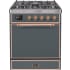 Ilve Majestic II Collection UM30DQNE3BGP - 30 Inch Freestanding Dual Fuel Range in Front View