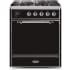 Ilve Majestic II Collection UM30DQNE3BKCLP - 30 Inch Freestanding Dual Fuel Range in Front View