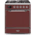 Ilve Majestic II Collection UM30DQNE3BUCLP - 30 Inch Freestanding Dual Fuel Range in Front View